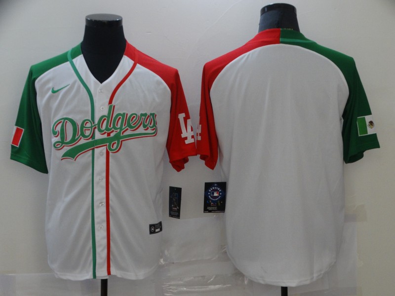 Men's Los Angeles Dodgers Blank MLB Mexican Heritage Culture Night Jersey